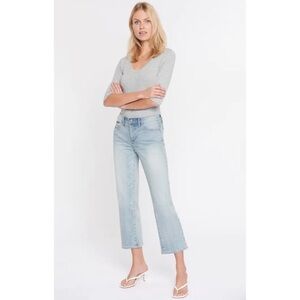 NWT NYDJ Piper Relaxed Crop Straight Leg Jeans in Radiance size 4